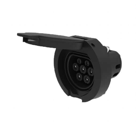 Nexway V1.1 16A/32A 1/3 Faz Tip2 AC Soket/Giriş, Kepenkli - EU-Pos02