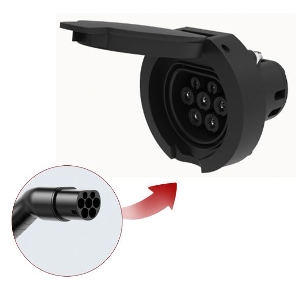 Nexway V2.0 16A/32A Tip2 AC Soket/Giriş - EU-Pos03