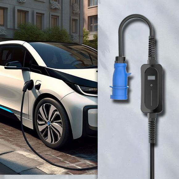 6-40A, 1-p, ekran yok, Tip2 mod 2 EV şarj cihazı Anahtarlanabilir fiş, kendi akım adaptasyonu - M-Ty2-S02