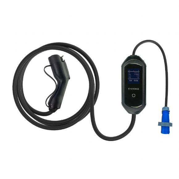 Tip1 Mod2 ev kullanımı için şarj cihazı SAE J1772, 6-32A, 1-p - M2-Mega-S