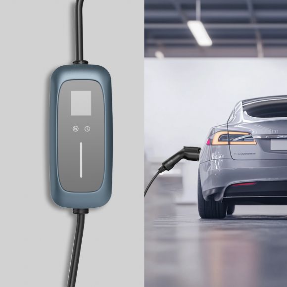 Tip1 Taşınabilir EV Şarj Cihazı, 6-32A 1-p, Uygulamalı, CE onaylı - M2-Para-S